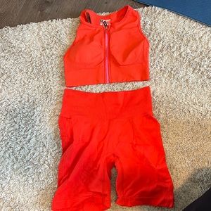 Biker short set size small